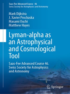 cover image of Lyman-alpha as an Astrophysical and Cosmological Tool